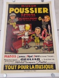 L. Husson Maison Poussier. Poster.