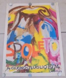 1974 Spoleto Festival Poster. Willen De Kooning.