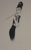 Al Hirschfeld. Audrey Hepburn.