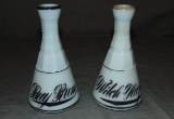 Pair of Milk Glass Shaving Bottles.