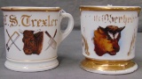 Lot of Two Occupational Shaving Mugs.