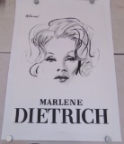 Marlene Dietrich Poster. Artist Signed.