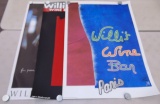 Willi's Wine Bar Poster Lot of Three.