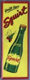 Squirt Soda, Self Framed Tin Advertising Sign