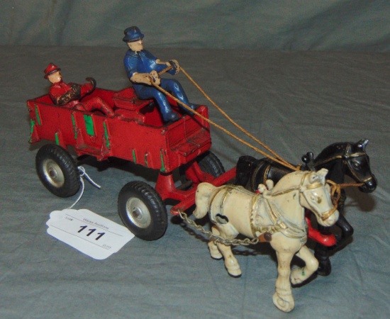 Nice Arcade Cast Iron Farm Wagon