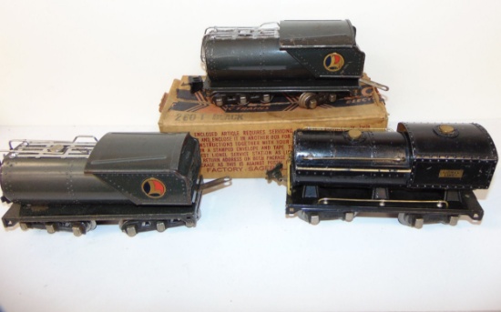 3 Lionel Oil Type Tenders