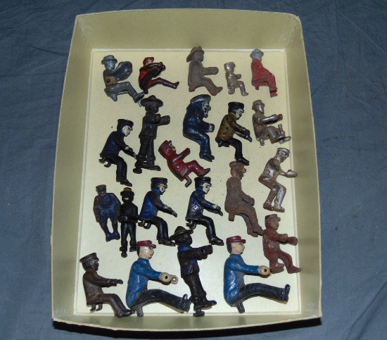 13 Original Cast Iron Figures