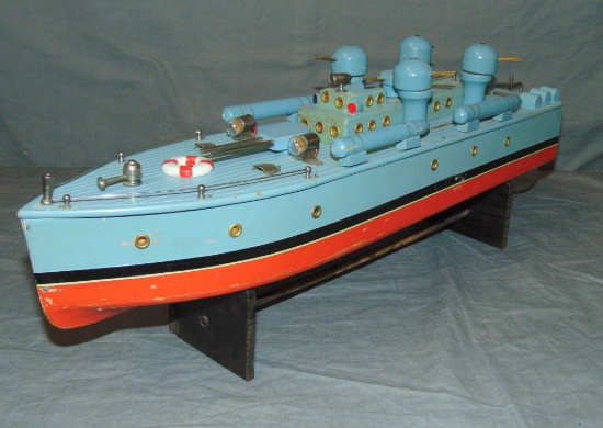 Wooden Torpedo Boat Battery Operated.