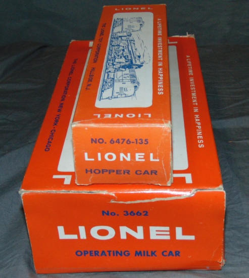 Unrun Boxed Late Lionel 3662 & 6476-135
