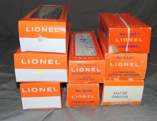 8 Late Lionel Freight Cars, Some Boxed