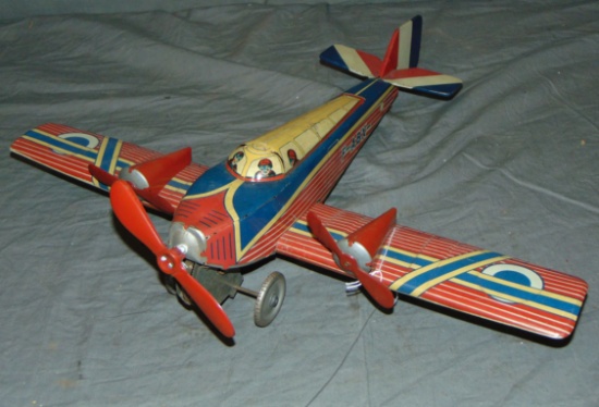 French Wind Up Plane.