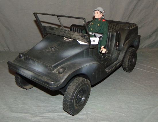 1960's GI Joe German Soldier & Irwin Staff Jeep