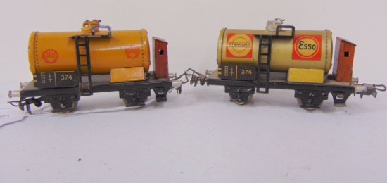 1950s Marklin HO 374S & 374E Tank Cars