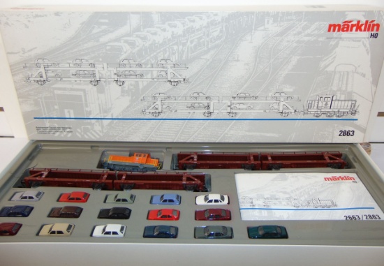 Marklin HO 2863 VW Diesel Auto-Loader Set