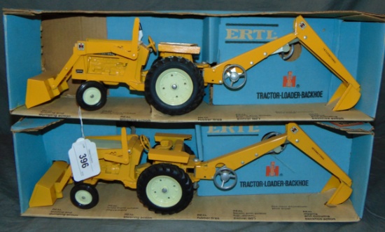 2 Boxed Ertl 428 Tractor-Loader-Backhoes