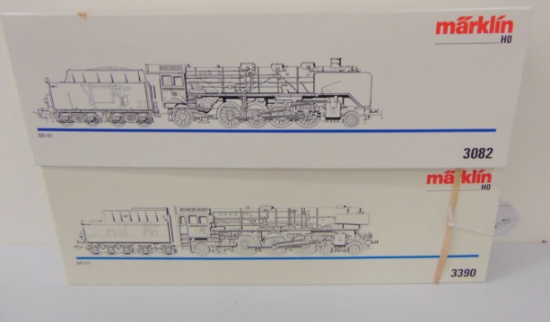 2 Boxed Marklin HO German Steam locos