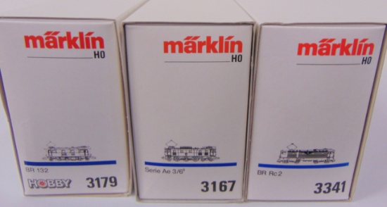 3 Marklin HO Electric Locomotives