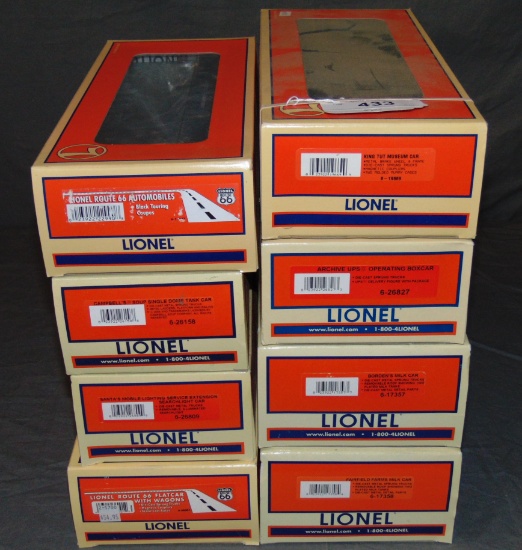 8 Modern Lionel Freight Cars