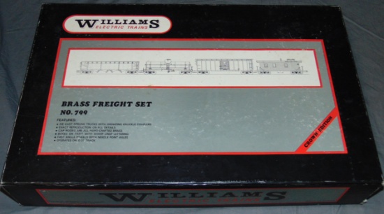 Williams 799 Scale Brass Freight Car Set