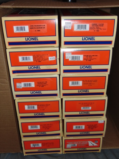 12 Modern Lionel Freight Cars