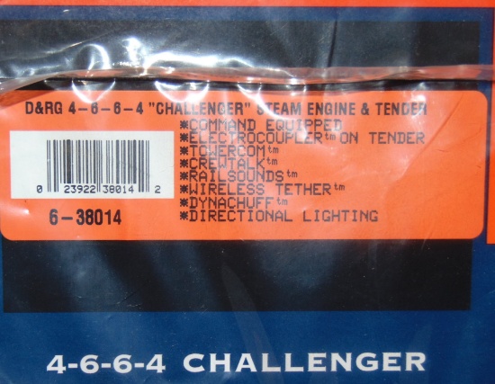 Lionel Lionmaster 38014 D&RG Challenger