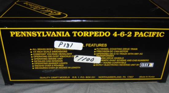 Weaver PRR Torpedo Streamline Locomotive