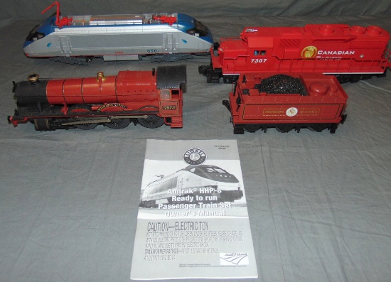 3 Lionel Modern Locomotives