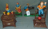 4 Vintage Book Of Knowledge Mechanical Banks