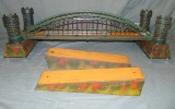 Unusual 62 Inch German 3-Piece Castle Bridge