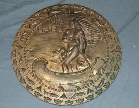 Bronze Indian Plaque, Niagara
