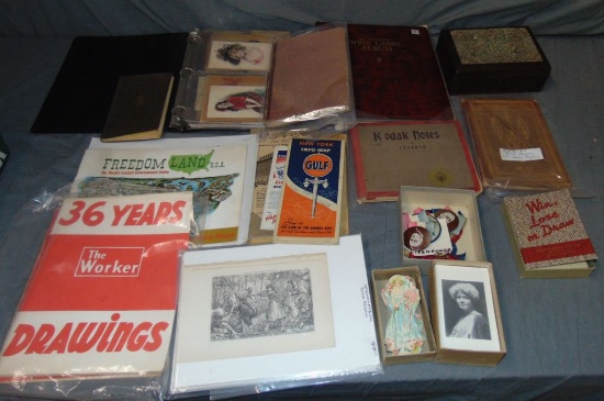 Box Lot of Miscellaneous Ephemera & More