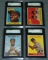 Lot of Four Graded Topps Cards.