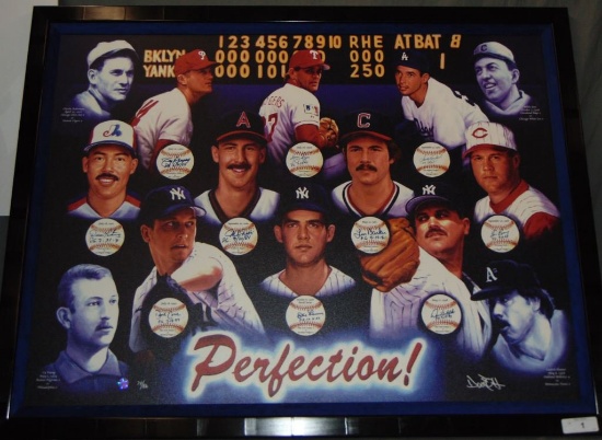 Perfect Game Pitchers, Multi Signed Giclee