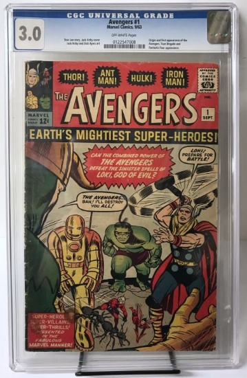 Marvel, Avengers #1, CGC 3.0
