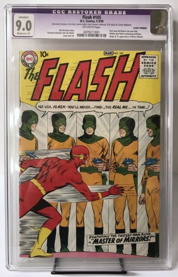 DC, The Flash #105, CGC Apparent 9.0