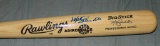 Mike Schmidt Bat Signed.