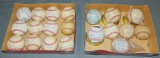 Lot of Baseballs. Signed and Stamped.