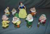 Snow White and The Seven Dwarfs. American Pottery.