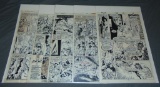 Marvel Comic Pages. (5) Originals.