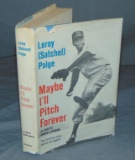 Satchel Paige, Signed & Inscribed Book