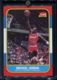 1986 Fleer Basketball Michael Jordan Rookie #57