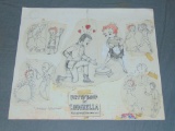 Myron Waldman, Betty Boop Cinderella Model Drawing