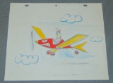1965 Fearless Fly Model Drawing, Myron Waldman