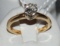 14 Kt Yellow Gold Solitaire Diamond Ring.