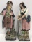 Pair of Majolica Statues.