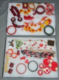 Assorted Vintage Costume Jewelry. inc. Bakelite