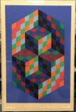 Victor Vasarely Signed Limited Print, 