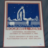 1982 Rockwell Kent Centennial Celebration Poster