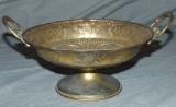 Sterling Silver 800 Bowl, Gold Washed