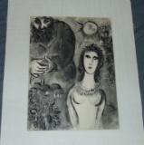 Marc Chagall. Esther. Lithograph.